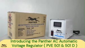 Panther PVE 501 D AVR Relay Type 220V AC Output with 3-5 minutes Power on Delay Automatic Voltage Regulator / Voltage Stabilizer Proudly Philippine Made