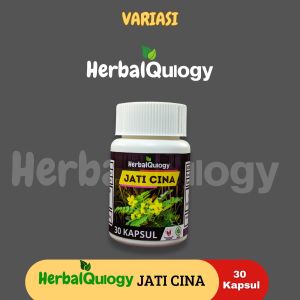 HerbalQulogy - DAUN JATI CINA Isi 60 & 100 Kapsul Murni 100% Original 30 kapsul daun jati cina