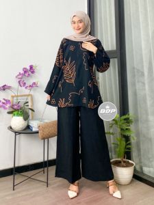 Setelan Tunik Wanita Terbaru Kekinian //Oneset Midi Long Set Tunik Viral ko