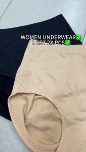 WOMEN UNDERWEAR PANTIES PLUS SIZE VERY STRETCHABLE/SELUAR DALAM SIZE BESAR 1 SET 2X PCS COTTON GOOD QUALITY READY STOCK