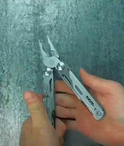 Stainless Steel Multifunctional Folding Pliers Portable Manual Tool with Safety Lock for Outdoor Camping DIY Home Repairs Survival Kits