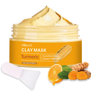 Turmeric  Clay Mask Deep Cleansing Facial Improves Dark Spots Acne Hydrating Skin Care Tightens Skin Evens Skin Tone