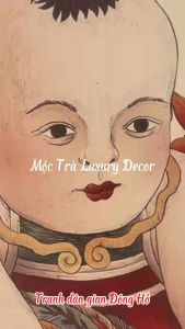 Tranh Đông Hồ dân gian vải canvas đã có khung và đinh treo nhiều mẫu đủ size dùng trang trí hoặc làm quà tặng