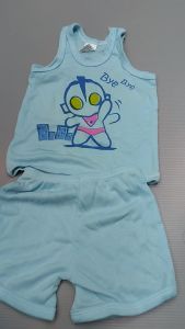 ชุดเด็กเล็ก 3-6โล 0-3เดือน รอบอก18-19นิ้ว เสื้อกล้าม ผ้า TC นิ่มใส่สบาย ชุดเด็กทารก ชุดเด็กอ่อน