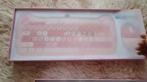 MoFii Cat Mixed - Bộ bàn phím giả cơ và chuột không dây MoFii Geezer Kitty Cat Tai Mèo dùng cho PC Laptop Tivi Tablet