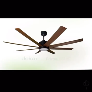 DEKA+ PRIME 65 INCH LED 8 BLD ABS 12SPD FRW/REV DC 18W 3CLR LED R/CTR CEILING FAN