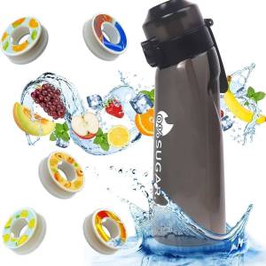 Motion Water Bottle 650ml Sports Alr Up Drinking Bottle 5 Fruit Fragrance Pods Water Cup for Outdoor Camping Fitness Fashion