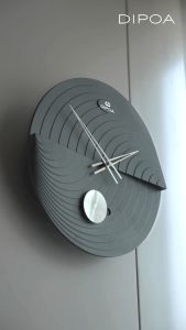 DIPOA Zen Circle (WN401GY) นาฬิกาแขวนผนังพร้อมลูกตุ้ม ดีไซน์เรียบหรู