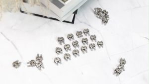 10pcs Stainless Steel Wire Rope Clip M2 M5 Cable Clamps U Bolt Saddle Fastener