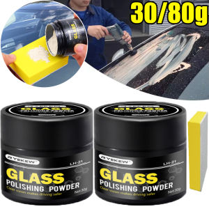 30/80g Professional Car Glass Polishing Powder Cerium Oxide Composite Polishing Cleaning And Removal Scratches Windshield Oil Removal Film Car Window Cleaning Tool