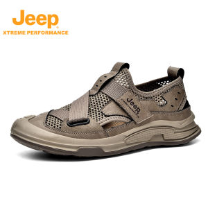 Jeep | Jeep Mens Sports Shoes Dad Sandals Anti-slip Wear-resistant Water Shoes Mesh Beach Summer Trekking Shoes Breathable Comfortable