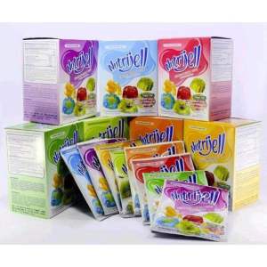 Nutri jell jelly powder puding 1box 12sachet 10gr