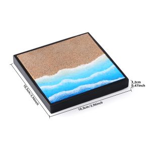 Mô Hình Trưng Bày Cảnh Xe Hơi Thu Nhỏ 10.5/19CM Tượng Resin Đế Xe Đạo Cụ Chụp Ảnh Vi Mô Đồ Chơi Trang Trí Nền