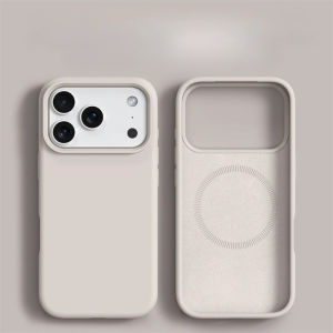 szhaiyu | Liquid Silicone Magnetic Phone Case For iPhone 18 17 16 Pro Max For Magsafe With Solid Color Skin Protection Soft Back Cover