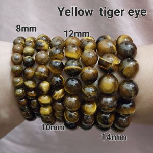 **Harga kilang**100%authentic natural yellow Tiger eye bracelet bangle gelang tangan mata harimau