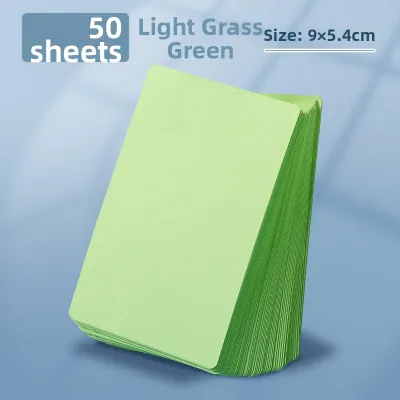 Blank Card Paper Colorful Handwritten English Memory Flashcards Learning Writing Identifying New Words Portable White Hard Cards