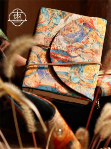 True Me Dream Dunhuang Retro Handmade Cloth Journal Notebook A5A6 Planner Book Traditional Chinese Style Binding Dated Pages