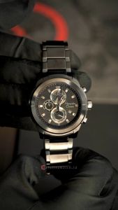 Jam Tangan Pria Alexandre Christie AC 6665 MCBIPBAGR Chronograph Black Dial Black Stainless Steel Strap