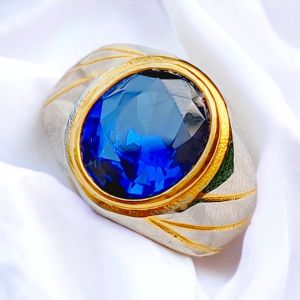 CINCIN BATU BLUE ROYAL KING SAFIER CUTTING TOP QUALITY