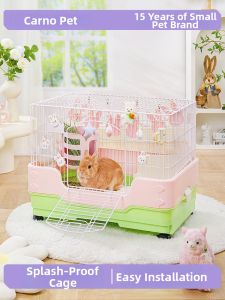 CARNO | Large Indoor Urine Prevention Pet Cage for Hamsters Chinchillas Mice Guinea Pigs and Rabbits