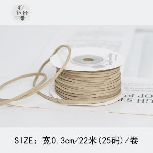 Ruy Băng Da Nhung 3mm DIY Quấn Tay Ruy Băng Nhung Cừu Dây Nướng Trang Trí Quà Tặng Phụ Kiện Vải Thắt Lưng Ruy Băng