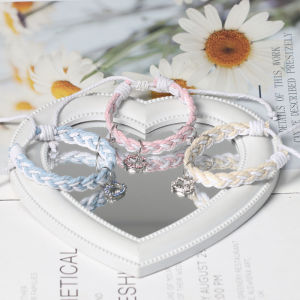 Attracting Friends Bracelet Colorful Diamond KT Woven Magnetic Absorption Cartoon Couple Hand Cord Gift for Girls