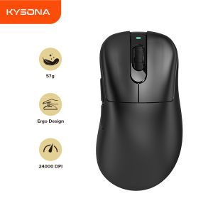 KYSONA Mars SE Wireless Gaming Mouse PAW 3311 Optical Sensor 24k DPI 57g Ultra-Lightweight Tri-Mode Connection For PC laptop
