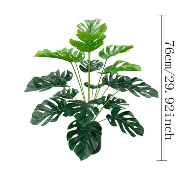 Turtle%20Leaf%20Hyphosis%20Big%20Artificial%20Plants%20White%20Green%20Leaves%20Bonsai%20Simulated%20Plant%20Potted%20For%20Room%20Decor%20Home%20Garden%20Desk%20Orna%20-%20Image%207