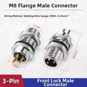 kuicc | Sensor Connector M8 Aerial Plug
