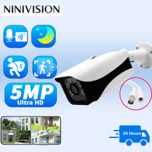 NINIVISION 2.5K AHD กล้องวงจรปิดความคมชัดสูง-5MP ตรวจจับใบหน้ากันน้ำกล้องวงจรปิดระบบอนาล็อก BNC กล้องวงจรปิดรักษาความปลอดภัยกลางแจ้ง