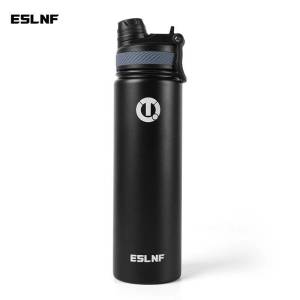 Eslnf(ESLNF) | Bình Giữ Nhiệt Bằng Thép Không Gỉ ESLNF 650ml Dành Cho Xe Đạp Thể Thao Đựng Đồ Uống Nóng Lạnh Kèm Vỏ Silicon