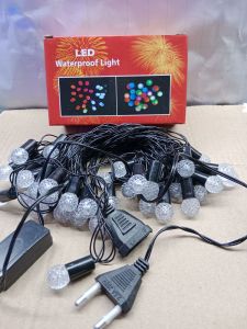 Dây đèn chớp Bi bọt đủ màu 10m 40 bóng đèn trang trí noel tết