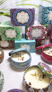 10 PCS w/BOX & RIBBON Scented Candle Wedding Gift Bath  Gift Set Home Fragrance Souvenir  Soy Candle