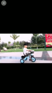 Kids 4 in 1 Trike Stroller 1.5 to 8 Years Parent Push Handle Convertible Pedals Removable Basket 25KG Capacity Adjustable Seat Learning Bike