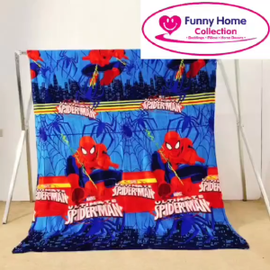 Funny Home - Velvet Fleece Blanket Spiderman Design 135 X 200cm
