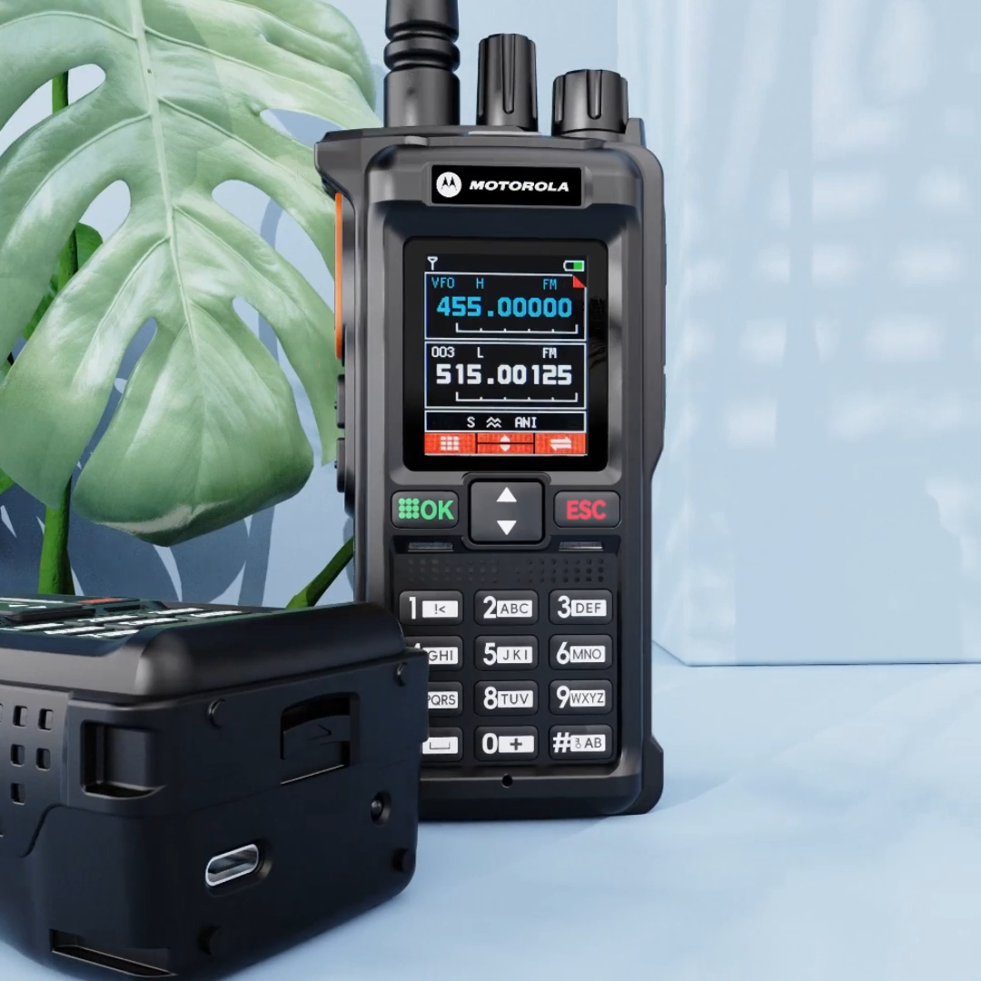 Máy Bộ đàm Chuyên Nghiệp Motorola GT12 Công suất cao 20W Hỗ trợ hoạt động toàn dải tần 136-520MHz FM/AM Hàng chính hãng