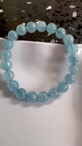 Vòng Tay Chuỗi Đá Aqua Xanh bóng đẹp nhẹ nhàng size hạt 9mm nữ đeo xinh đẹp xuất sắc món quà tặng ý nghĩa hợp nữ mạng mộc hỏa thủy có 699k / 1 chiếc ạ