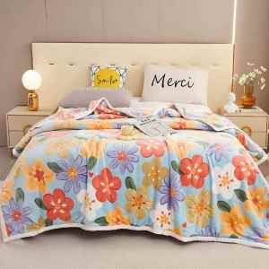 Thick & Warm Cloud Chinchilla Flannel Blanket