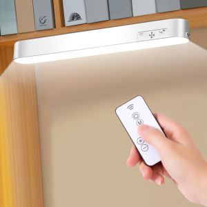 LED Night Light Bar Magnetic USB Rechargeable Desk Lamp White Warm Cabient Light Touch Control Wireless Table Lamp