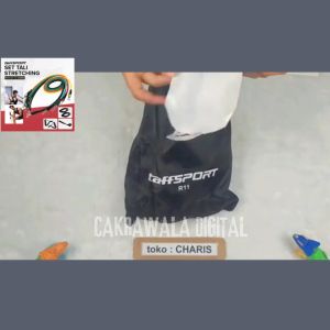 PROMO TaffSPORT Tali Stretching Pilates 11 IN 1 GYM Yoga Full Set Karet Rumahan Multifungsi