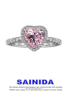 Childrens Crystal Diamond Ring Girls Luxury Sensation Gemstone Princess Birthday Gift Fashionable Jewelry for Kids