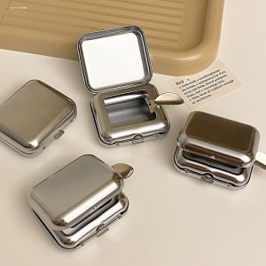 Mini Portable Stainless Steel Metal Outdoor Carried Ashtray Womens Small Fashionable Ash Box Creative Gift Ash Holder