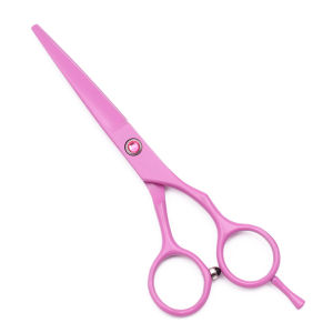 Barber Cutting Scissors Japan Stainless 5.5" Pink Hair Scissors Barber Hair Thinning Cutting Professional Barber Scissors C1013