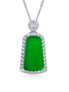 AILEQ | Natural Jade Necklace Gemstone Jewelry