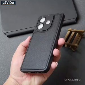 Luxury Case Leather Pro Kamera Black Oppo A60 4G Oppo A3 Pro Oppo A3X Oppo A3 NFC