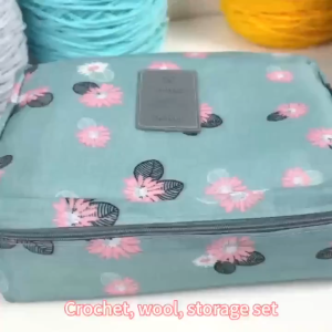 65PCS Beginner Crochet Set Kit For Adults Knitting Starter Kit Adults And Kids Complete Crochet Kit Crochet Starter Kit Metal Crochet Hooks Wool Case And Knitting Accessories DIY Knitting Tools