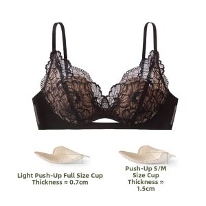 SUJILIANGPIN | Lace Gathered Enlargement Breathable Wireless Bra