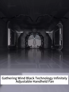 Portable Handheld Fan 100 Adjustable Wind Speeds Strong Wind Rechargeable With LED Display