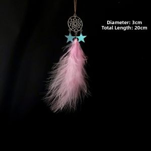 Modern Minimalist Dream Catcher Feather Decoration Handmade Creative Birthday Gift Room Decoration Hanging Ornament Girls Heart