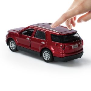 Ford Alloy รถรุ่นประตูสามารถเปิด Retractable พร้อมเพลงแสงของเล่นเด็กรถใหม่จําลองรถตํารวจขนาดเล็กรุ่น